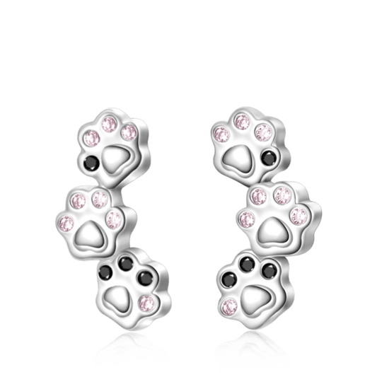Gnoce Pet Paw Stud Earrings_1