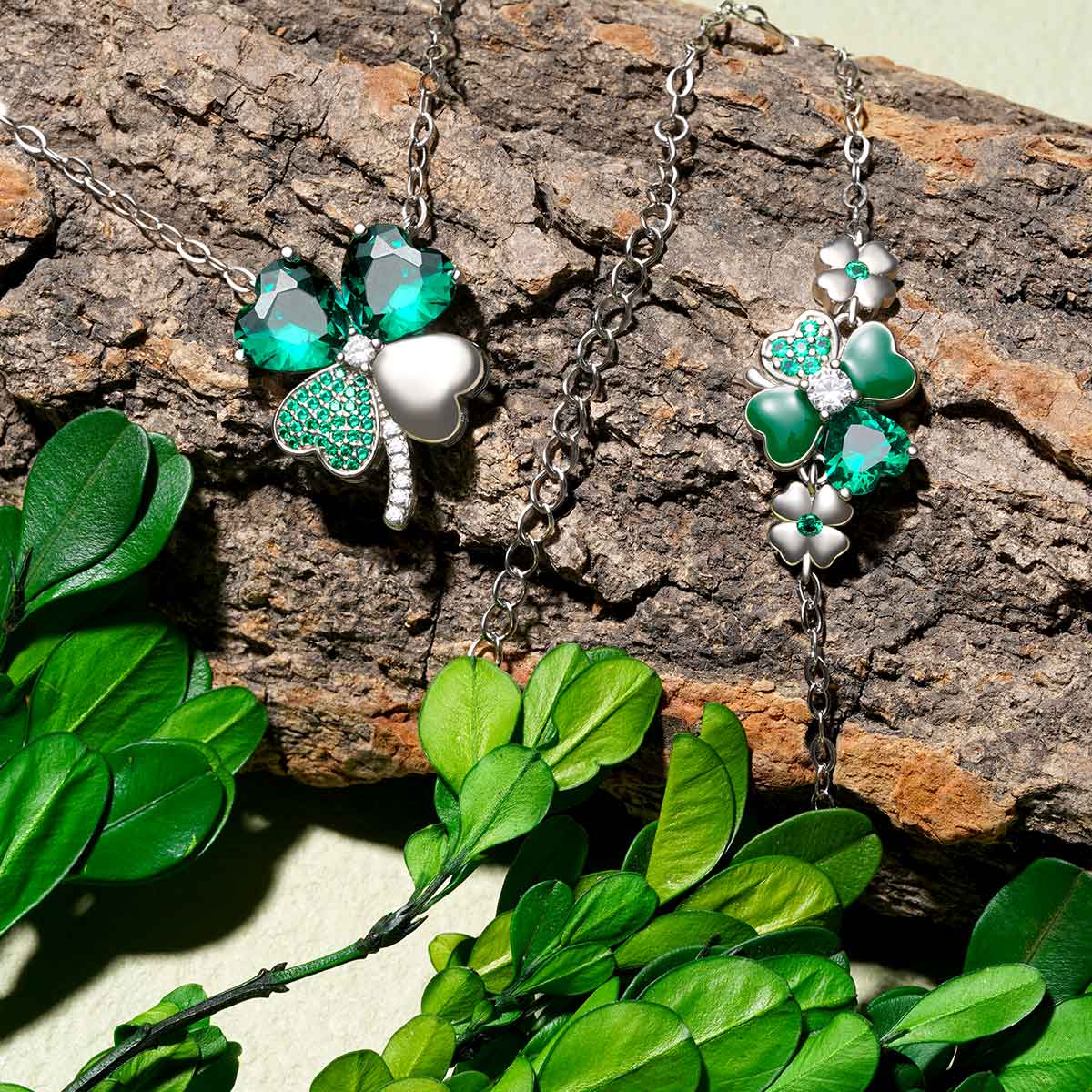 Gnoce Lucky Four Leaf Clover Bracelet_3