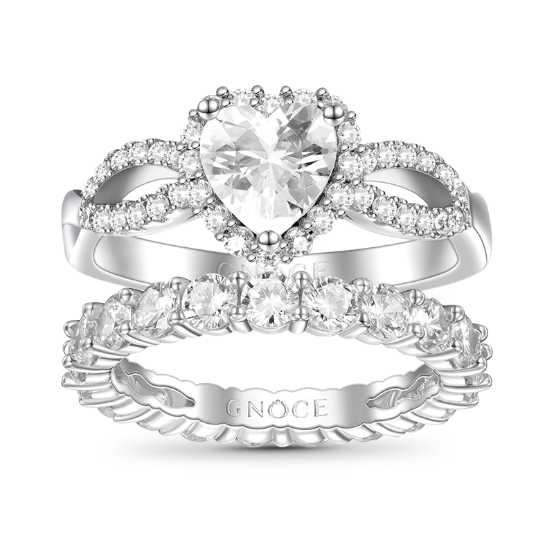Gnoce Heart Cut Stackable Ring Set_1