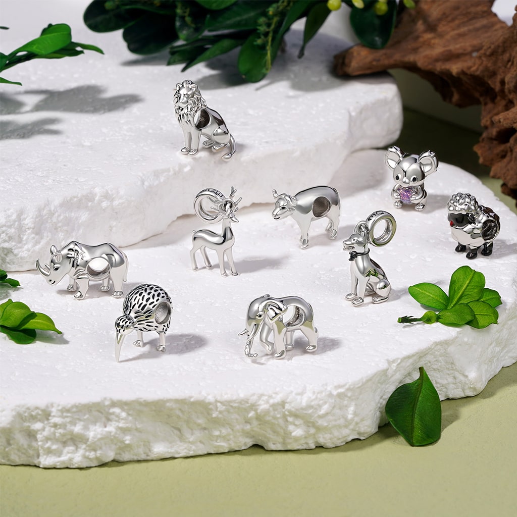 Gnoce German Shepherd Pendant Dangle Charm_3