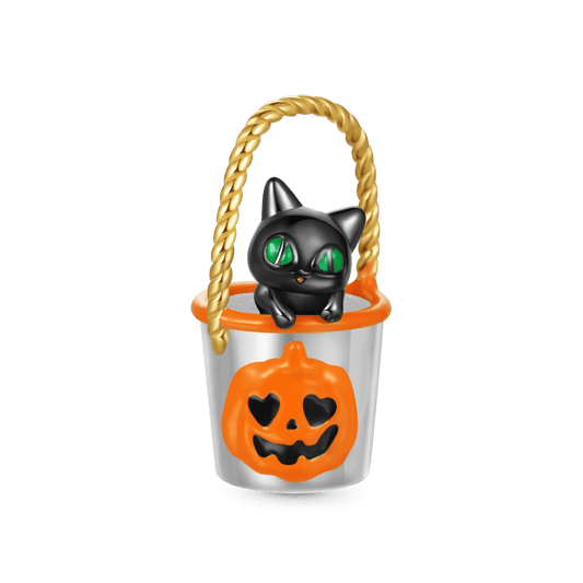 Gnoce Halloween Bucket With Removable Black Cat Charm_1