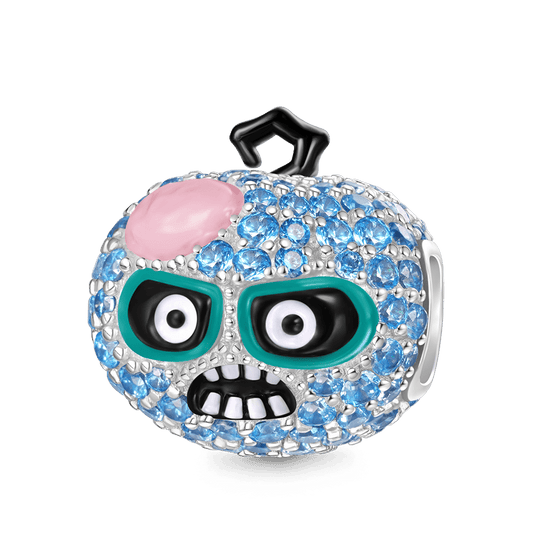 Gnoce Pave Diamond Pumpkin Zombie Charm_1