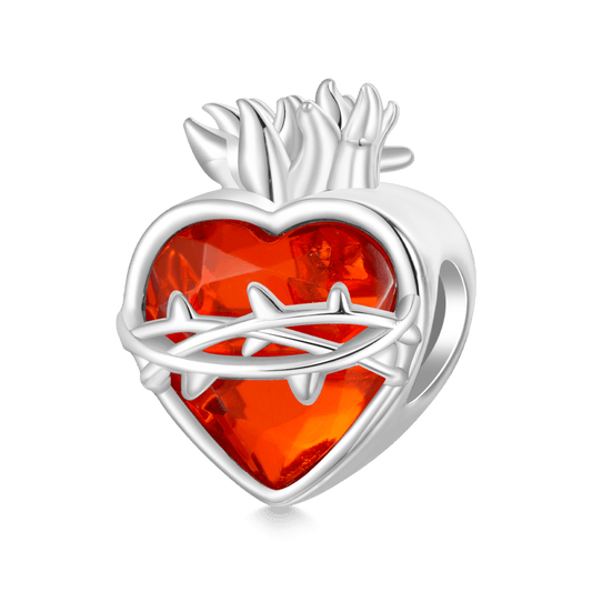 Gnoce Sacred Heart of Jesus Red Religious Charm_1