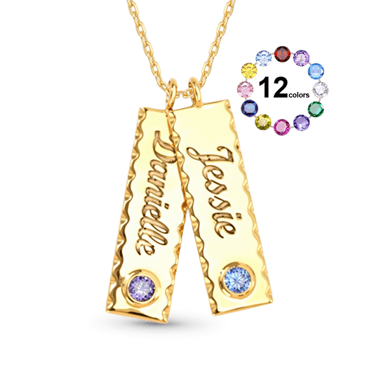 Gnoce Double Personalized Tag Name Necklace_1