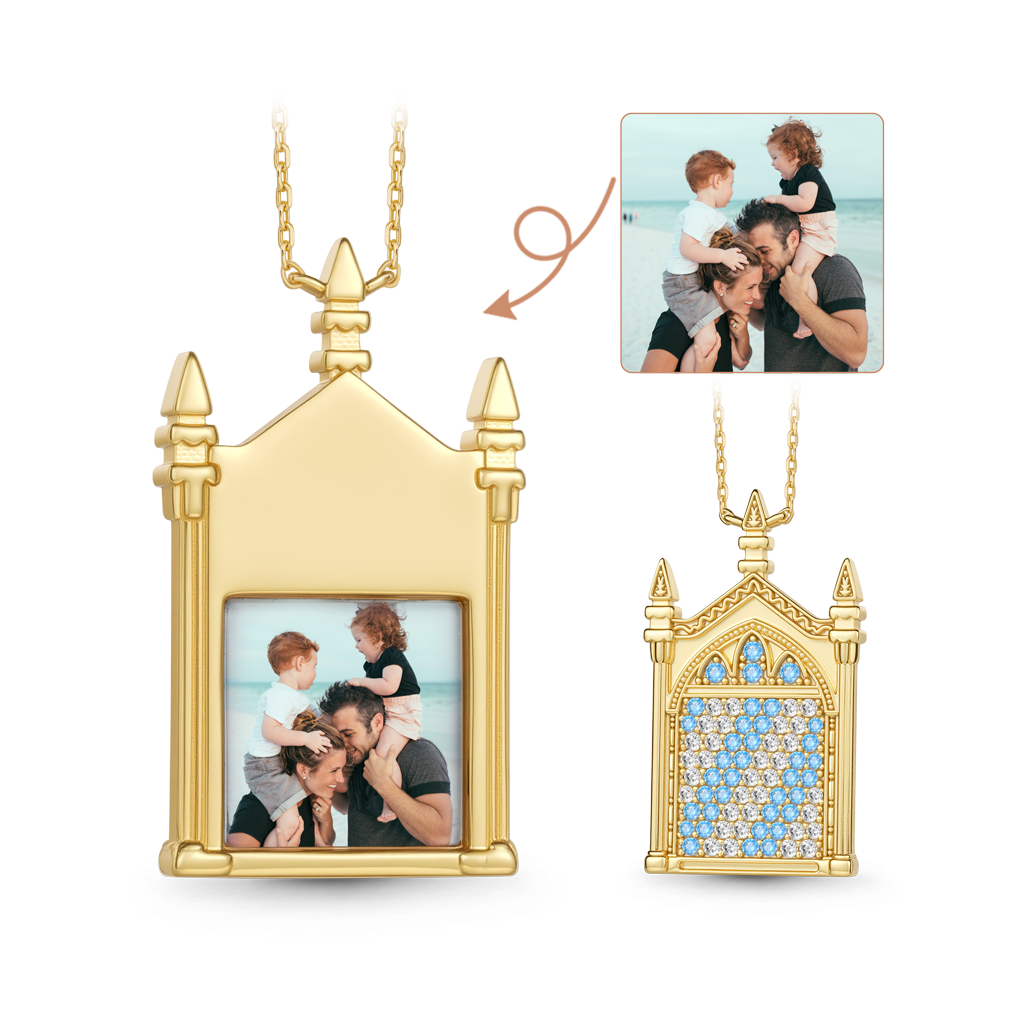 Gnoce Harry Potter Mirror of Erised Personalized Photo Necklace_1